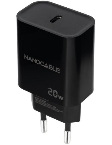 Nanocable 10.10.2006 Cargador USB-C 20W Negro