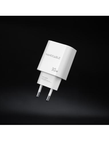 Nanocable 10.10.2009 Cargador USB-C 30W Blanco