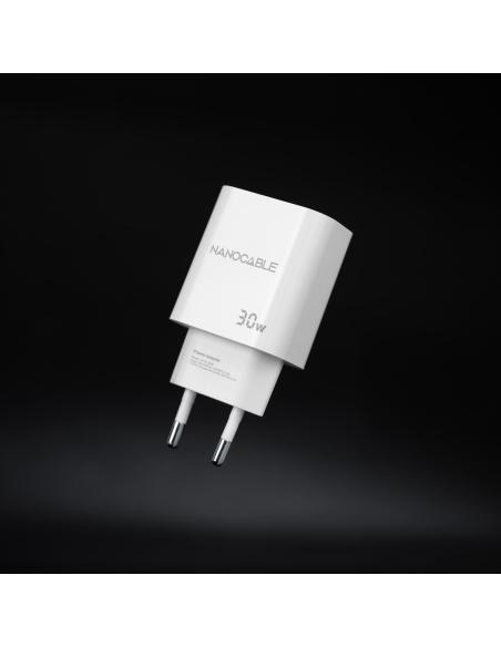 Nanocable 10.10.2009 Cargador USB-C 30W Blanco