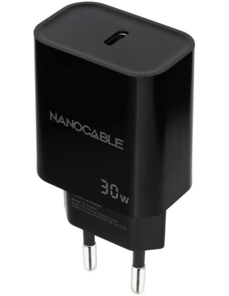 Nanocable 10.10.2010 Cargador USB-C 30W Negro
