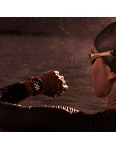 Apple Watch Series 9 GPS + Cellular 41mm Caja Acero Inoxidable Plata con Correa Deportiva Rojo