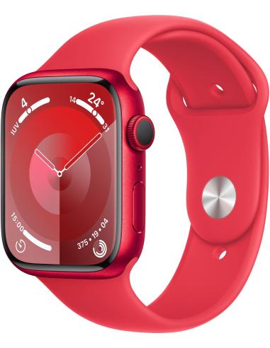 Apple Watch Series 9 GPS 45mm Caja de Aluminio con Correa Deportiva Rojo M/L