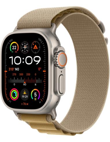 Apple Watch Ultra 2 GPS + Cellular 49mm Caja Natural Titanio con Correa Alpine Loop L Canela