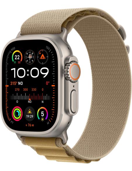 Apple Watch Ultra 2 GPS + Cellular 49mm Caja Natural Titanio con Correa Alpine Loop L Canela