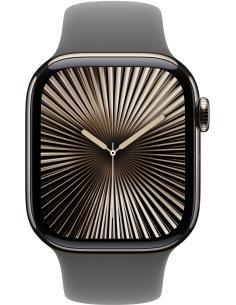 Apple Watch Series 10 GPS + Cellular 42mm Caja Titanio Natural con Correa Deportiva Gris Piedra M/L-AATWAB0541