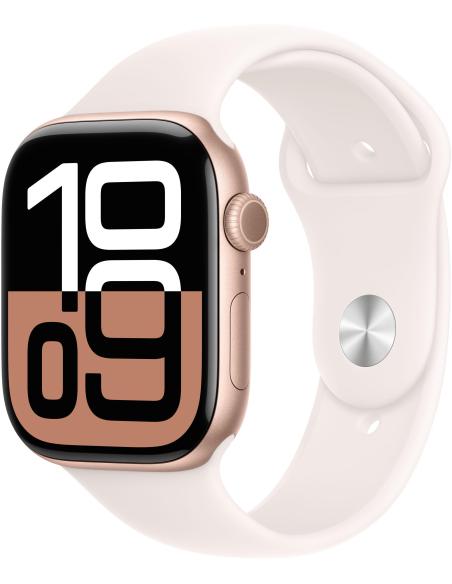 Apple Watch Series 10 GPS + Cellular 46mm Caja Aluminio Oro Rosa con Correa Deportiva Rosa Rubor M/L