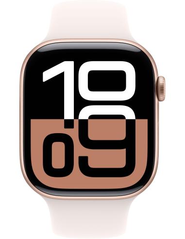 Apple Watch Series 10 GPS + Cellular 46mm Caja Aluminio Oro Rosa con Correa Deportiva Rosa Rubor M/L