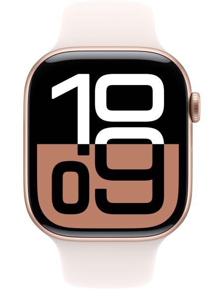 Apple Watch Series 10 GPS + Cellular 46mm Caja Aluminio Oro Rosa con Correa Deportiva Rosa Rubor M/L