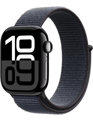 Apple Watch Series 10 GPS 42mm Caja Aluminio Negro Azabache con Correa Loop Deportiva Tinta