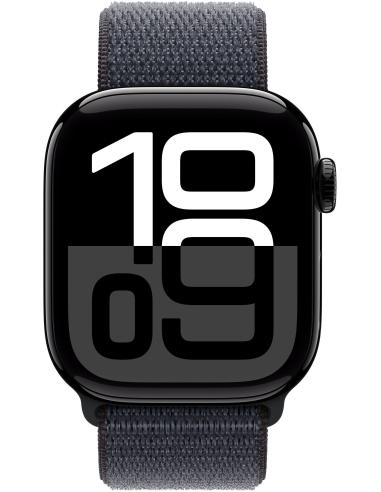 Apple Watch Series 10 GPS 42mm Caja Aluminio Negro Azabache con Correa Loop Deportiva Tinta