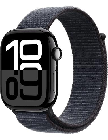 Apple Watch Series 10 GPS 46mm Caja Aluminio Negro Azabache con Correa Loop Deportiva Tinta