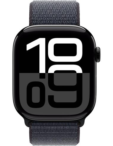 Apple Watch Series 10 GPS 46mm Caja Aluminio Negro Azabache con Correa Loop Deportiva Tinta