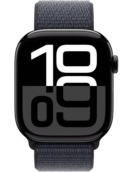 Apple Watch Series 10 GPS 46mm Caja Aluminio Negro Azabache con Correa Loop Deportiva Tinta