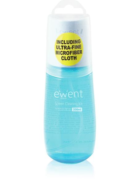 Ewent EW5671 Kit de Limpieza Spray de 200 + Gamuza