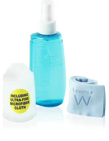 Ewent EW5671 Kit de Limpieza Spray de 200 + Gamuza