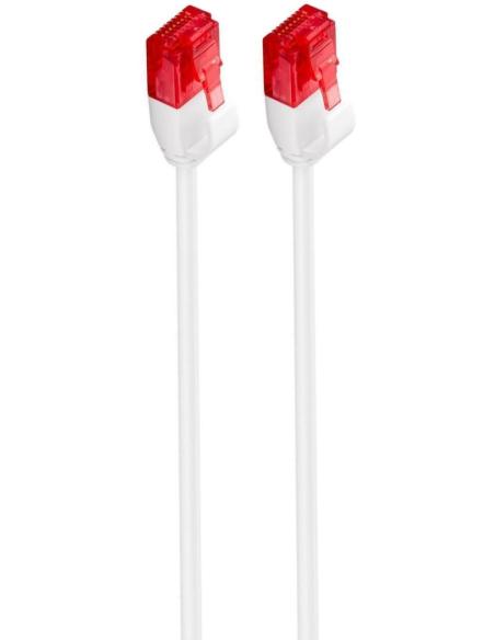 Ewent IM1035 Cable de Red RJ45 Cat.6 U/UTP Slim 25cm Blanco