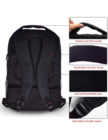 Ewent EW2529 Mochila para Portátil hasta 17.3" Negro