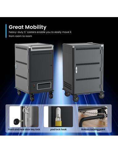 Ewent EW1701 Armario de Carga Inteligente hasta 36 dispositivos