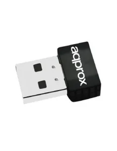 Approx APPUSB600NAV2 Nano Adaptador Inalámbrico USB WiFi 5 Doble Banda Negro-NADAIN0217