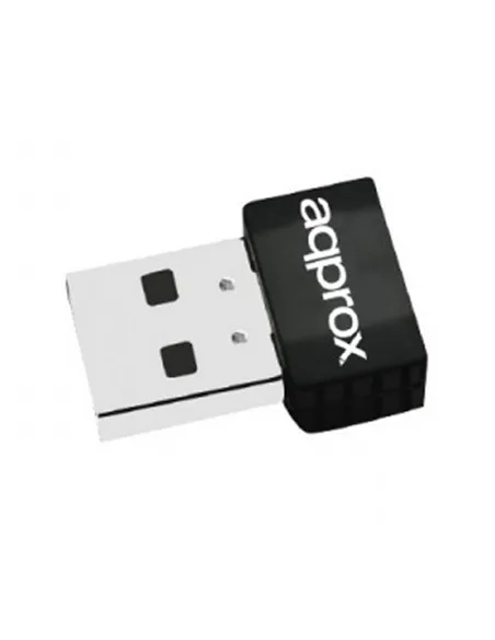 Approx APPUSB600NAV2 Nano Adaptador Inalámbrico USB WiFi 5 Doble Banda Negro