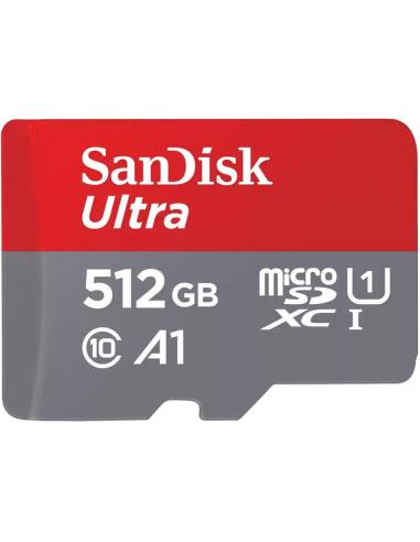 SanDisk Ultra microSDXC 512GB UHS-I A1 Clase 10 con Adaptador