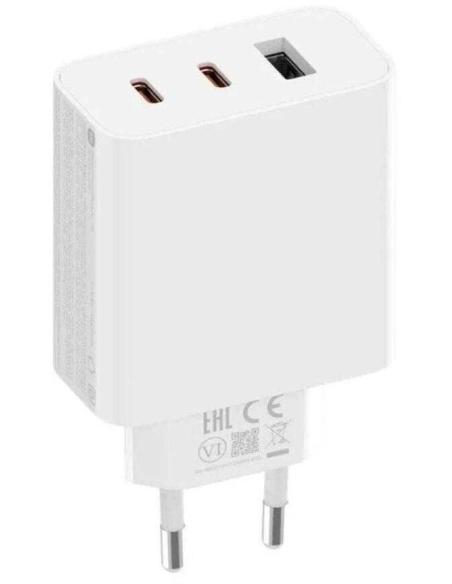 Xiaomi 2C1A Gan Cargador de Pared 67W 3.25A 1xUSB 2xUSB-C Blanco