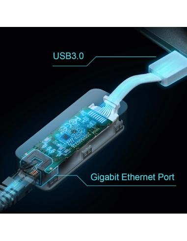 TP-Link UE300 Adaptador USB-A a RJ-45 Ethernet Gigabit Blanco