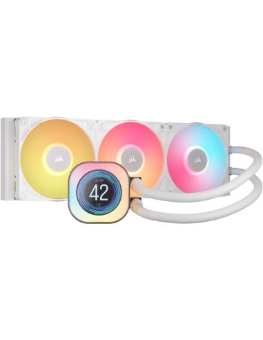 Corsair iCUE LINK TITAN 360 RX LCD Kit de Refrigeración Líquida 360mm Blanca