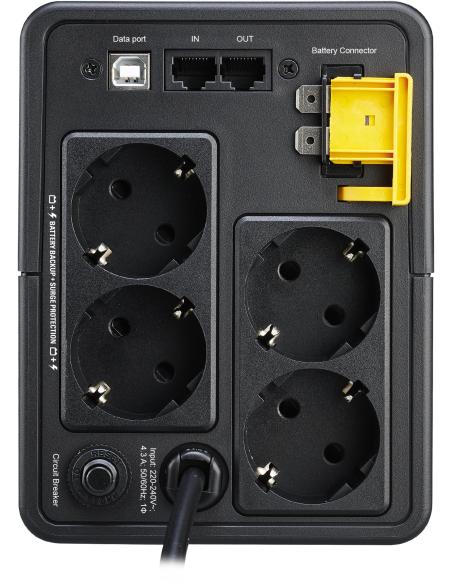 APC BX950MI-GR Back UPS Línea interactiva 950 VA 520 W 4 Salidas AC