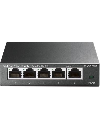 TP-Link TL-SG105S Switch L2 5 Puertos Gigabit Ethernet
