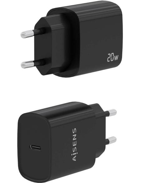 Aisens A110-0753 Cargador USB-C 20W Negro