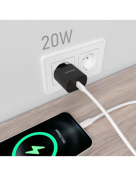 Aisens A110-0753 Cargador USB-C 20W Negro