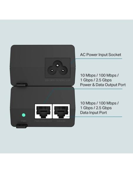 TP-Link TL-POE260S Inyector PoE+ 30W