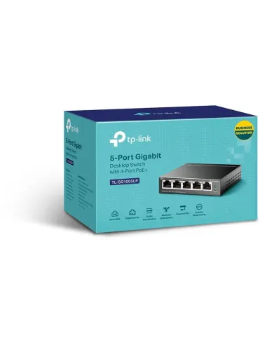 TP-Link TL-SG1005LP Switch PoE L2 5 Puertos Gigabit Ethernet