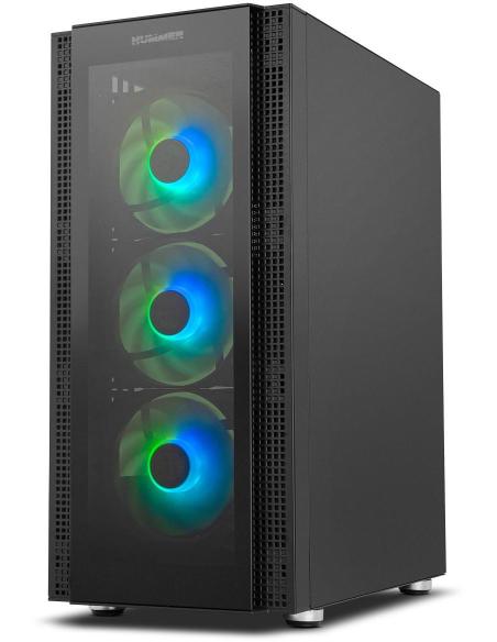 Nox Hummer Horus ARGB E-ATX Cristal Templado USB 3.0 Negra