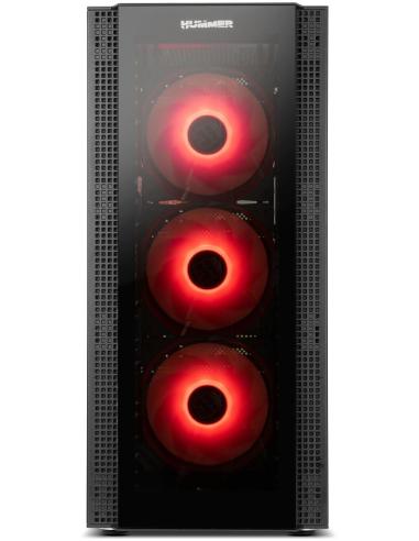 Nox Hummer Horus ARGB E-ATX Cristal Templado USB 3.0 Negra