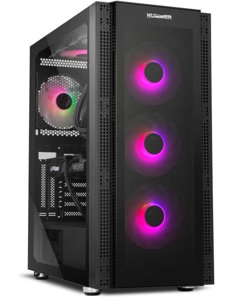 Nox Hummer Horus ARGB E-ATX Cristal Templado USB 3.0 Negra