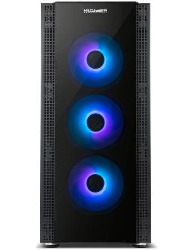 Nox Hummer Horus ARGB E-ATX Cristal Templado USB 3.0 Negra