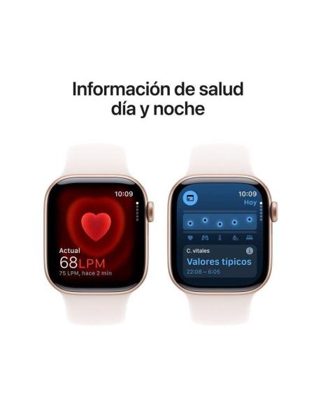 Apple Watch Series 10 GPS + Cellular 42mm Caja Aluminio Oro Rosa con Correa Deportiva Rosa Rubor M/L