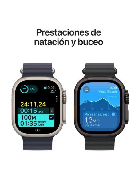 Apple Watch Ultra 2 GPS + Cellular 49mm Caja Natural Titanio con Correa Alpine Loop L Canela