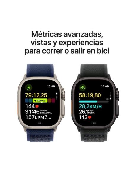 Apple Watch Ultra 2 GPS + Cellular 49mm Caja Natural Titanio con Correa Alpine Loop L Canela