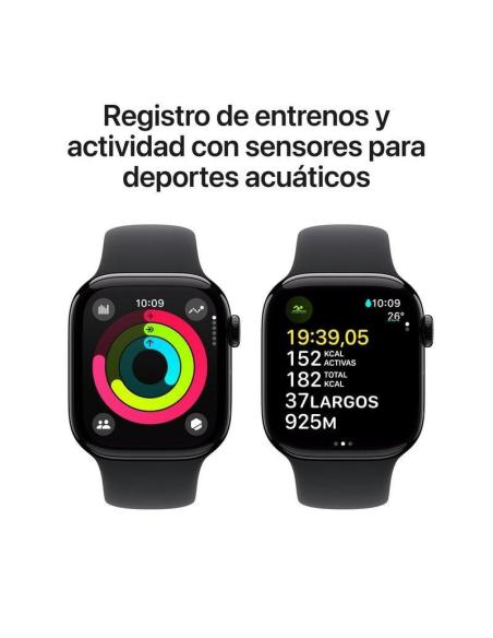 Apple Watch Series 10 GPS + Cellular 46mm Caja Aluminio Oro Rosa con Correa Deportiva Rosa Rubor M/L