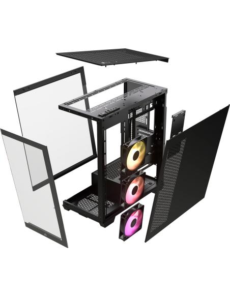 Corsair 3500X ARGB Torre E-ATX Cristal Templado USB 3.2 Negra