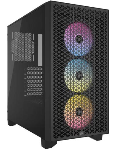Corsair 3000D RGB AIRFLOW Cristal Templado USB 3.2 Negra