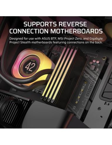 Corsair iCUE LINK 5000T LX RGB Midi Tower Cristal Templado USB 3.2 Negro