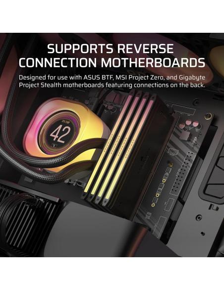 Corsair iCUE LINK 5000T LX RGB Midi Tower Cristal Templado USB 3.2 Negro