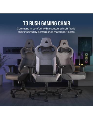 Corsair T3 Rush Silla Gaming Gris y Carbón