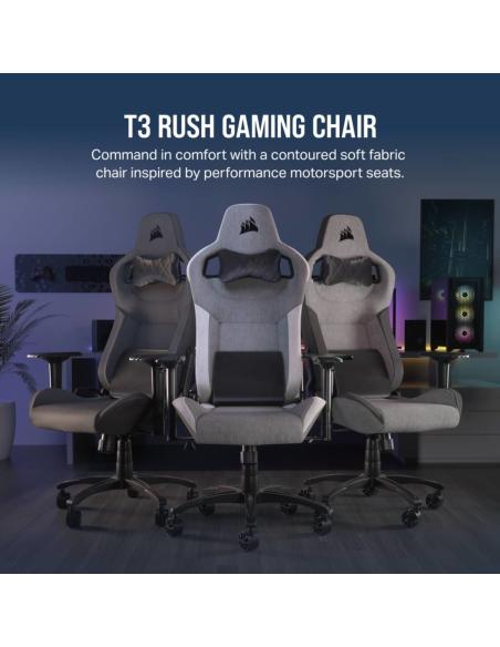 Corsair T3 Rush Silla Gaming Gris y Carbón