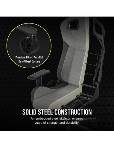 Corsair T3 Rush Silla Gaming Gris y Carbón