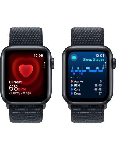 Apple Watch SE 2022 2ª Generación 40mm Aluminio medianoche con Correa Textil Medianoche